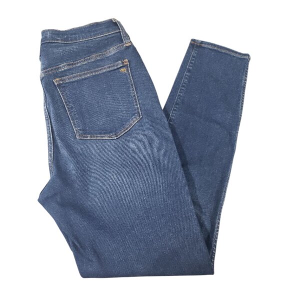 Madewell Women's Dark Wash High-Rise Skinny Blue Jeans 28 - Picture 1 of 5